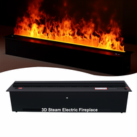 Chimenea Eléctrica Igracelite 3D con Vaporizador de Agua, Llama LED, Pantalla Táctil Inteligente, Control Remoto RGB, Decoración para el Hogar