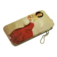 Long Square Custom Printed Small Sliding Pill Tin Case Mint Tin Box Slide Open Tin Can