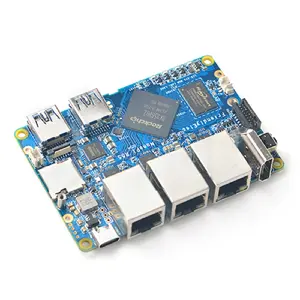 NanoPi R5S 2 go/4 go support NVME, PCIe WiFi ,0.8T NPU Rockchip RK3568 SBC Mini carte de développement de routeur