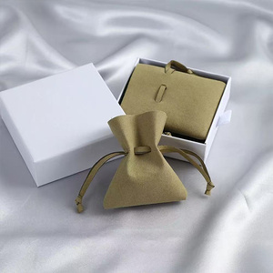 Sac de rangement anti-poussière en velours suédé avec bordure décorative - Product Image 6