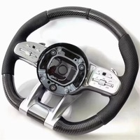 Volant de direction amélioré, accessoires de voiture pour Mercedes Benz W204 W205 C200 C260 C43 C63, volant en fibre de carbone personnalisé