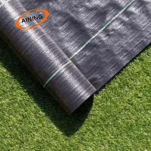 PP tissé <span class=keywords><strong>paysage</strong></span> tissu barrière contre les mauvaises herbes tissu vert noir anti herbe paillis couverture du sol pour l'aménagement paysager couverture de jardin - Product Image 3