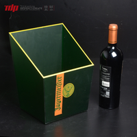 TERMEIN Glorificateur de Bouteilles LED en Acrylique Personnalisé avec Logo, Seau à Glace pour Boissons, Refroidisseur pour Bière, Vin, Liqueur, Présentoir de Bar