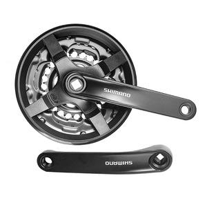 Juego de Bielas Shimano FC-TY301 de 42T y 8 Velocidades, con Orificio Cuadrado, de Aleación de Aluminio, con Diseño Hueco - Product Image 1