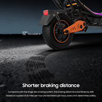Tufront 1500W 12-Zoll Elektroroller mit Tasche 60V 23,4Ah Faltbarer Offroad E-Scooter Erwachsenen-Kick-Scooter mit Tragetasche für Erwachsene