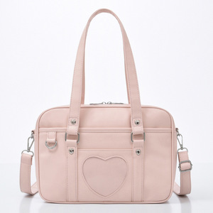 Bolso escolar JK en forma de corazón Kawaii, bolso cruzado de PU de Anime, bolso de hombro uniforme bonito de estilo japonés, estética informal y de Cosplay - Product Image 1
