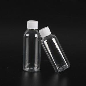 10, 20, 30ml, 50ml, 100ml polyester PET transparent plastic dispensing <b>bottles</b> for liquids, water-based solutions, and - Product Image 2