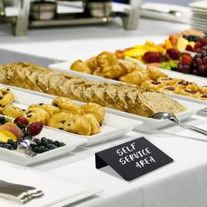 Mini letreros <span class=keywords><strong>de</strong></span> <span class=keywords><strong>pizarra</strong></span> personalizados para alimentos, letreros <span class=keywords><strong>de</strong></span> tiza negra pequeña <span class=keywords><strong>de</strong></span> PVC con soporte para tablero <span class=keywords><strong>de</strong></span> mensajes - Product Image 6