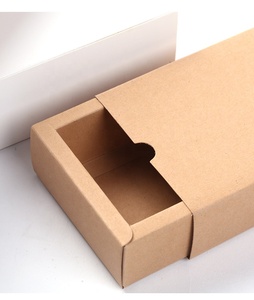 Caja de regalo de Kraft impreso personalizado diapositiva del cajón de Kraft bolsas de té caja de embalaje de papel - Product Image 3
