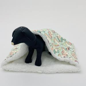 Lit de voyage pour animaux de compagnie imprimé de luxe et fait à la main sac pour animaux de compagnie chiot chien anti-anxiété lit pour chien Art déco velours fausse fourrure sac de câlins pour animaux de compagnie - Product Image 3