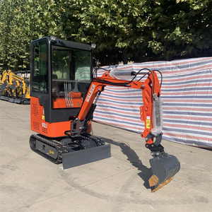 Agricultural <b>Machinery</b> 1.5 Ton 1.7 T Towable Digger Small Bagger Crawler Backhoe Mini Excavator - Product Image 1