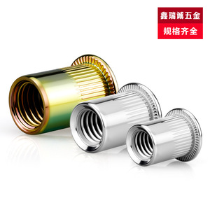 Écrous à riveter en acier inoxydable Xinruicheng M3-M12 à tête plate et rainure verticale, grade A 4.8, pour équipement de communication - Product Image 3