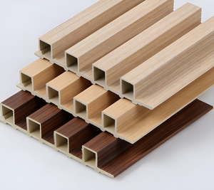 Pannello Moderno Impermeabile WPC per Interni, Griglia con Fori Circolari, Pannello in PVC per Soffitto, Rivestimento Murale Decorativo - Product Image 1