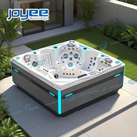 Bain à remous extérieur JOYEE à vendre, spa extérieur pour 5 personnes, bain à remous de luxe en acrylique US Balboa pour la revente, villa, hôtel