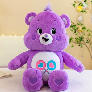 Ours en peluche arc-en-ciel Megan en gros, jouet mignon de dessin animé, coussin apaisant, ours à câliner, jouet anti-stress, jouet animal décoratif - Product Image 1