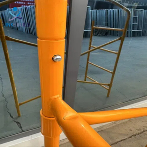 Construction Stable <span class=keywords><strong>Roulant</strong></span> Pliable Verrouillable Hauteur Réglable Établi Mobile Échafaudage Industriel Pliant H Cadre Échafaudage - Product Image 5