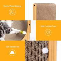 Griffoir pour chat en forme de L 100 % écologique et durable, griffoirs pour chats d'intérieur, protection des meubles, tapis à griffer pour chat