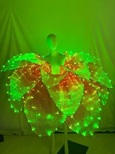Traje LED de robot con falda de pétalos LED a todo color, vestido de gran vuelo para danza floral, <span class=keywords><strong>ropa</strong></span> para espectáculos de danza moderna - Product Image 6