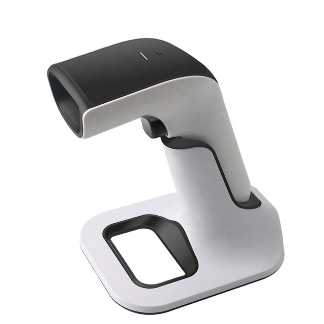 2D Wireless QR & 1D Handheld Barcode Scanner with Charging Cradle Portable BT Reader