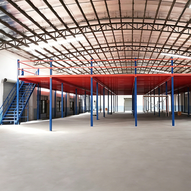 Combinable Detachable Industrial Factory Mezzanine Storage Racks Steel Heavy Duty Powder Coated