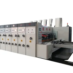 Ouguan Supplier Full Automatic High Speed Flexo Printer Slotter Die Cutting Carton Printing Machinery