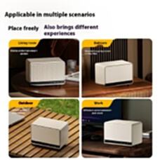 Altavoz inalámbrico para computadora, portátil para el hogar, calidad de sonido envolvente, regalo de Audio de escritorio Retro con 5,0 para batería Digital - Product Image 5