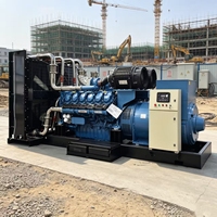 Groupe électrogène diesel Weichai à châssis ouvert 1500 kVA 1200 kW, 12 cylindres, 39,2 L, 2160 A, triphasé pour centre de données et alimentation industrielle