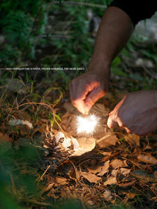 Allume-feu Portable silex Camping en plein air vie Kit d'outils de survie coloré handel d'urgence en acier allume-feu silex - Product Image 3