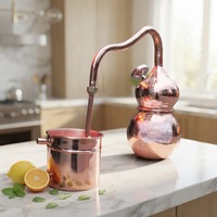 Alambic électrique en cuivre pour distillation d'alcool, 2L, 5L, 10L, 50L, pour extraits de camomille, cannelle, lavande