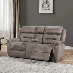 Sofá Reclinable Manual Tapizado en Cuero Cy <span class=keywords><strong>Euro</strong></span>, Juego 3+2+1 para Sala de Estar, Hotel y Villa, Diseño Moderno, Entrega Rápida - Product Image 3