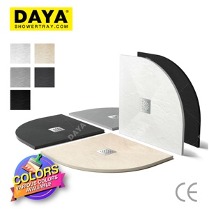 Salle de bain haute qualité Styles automatiques italiens avancés ciment gris pierre résine plateaux de <span class=keywords><strong>douche</strong></span> Base de <span class=keywords><strong>douche</strong></span> - Product Image 4