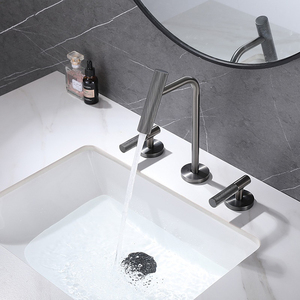 Vòi nước phòng tắm cho bồn rửa 3 lỗ 2 xử lý vòi nước phòng tắm vòi nước lưu vực rộng rãi Spotlight đèn hình dạng <span class=keywords><strong>12</strong></span> inch Chiều cao - Product Image 3