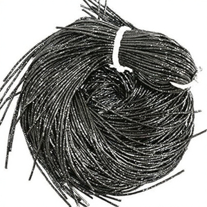 Lot de fils à broder en polyester noir 75D/2, résistance à l'abrasion, fournitures de couture, fil à paillettes noir - Product Image 3