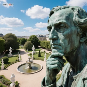 Decoración <span class=keywords><strong>de</strong></span> jardín al aire libre personalizada arte abstracto moderno latón fundido busto estatua gigante superficie humana rumiar <span class=keywords><strong>pensador</strong></span> <span class=keywords><strong>escultura</strong></span> <span class=keywords><strong>de</strong></span> bronce - Product Image 4