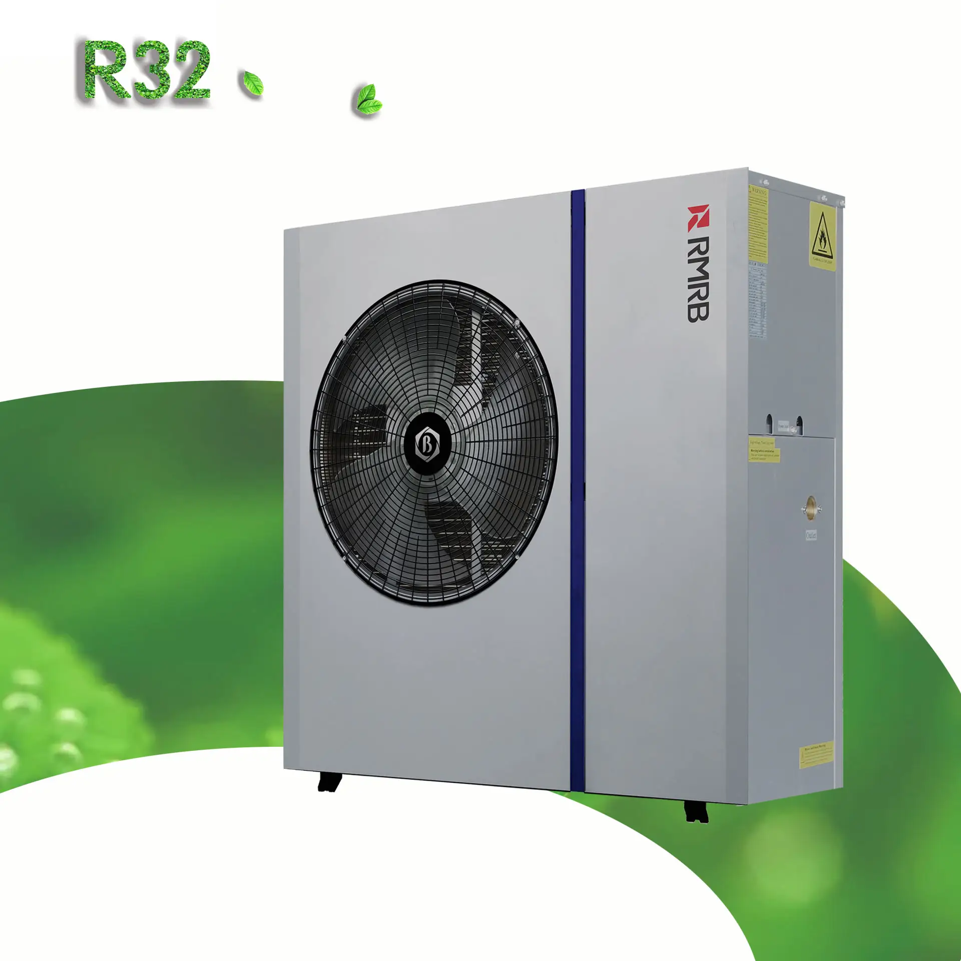 RMRB 12KW 15KW อินเวอร์เตอร์ปั๊มความร้อนเครื่องทําน้ําอุ่น 3HP แหล่งอากาศเดี่ยวเครื่องทําน้ําร้อนพลังงานแสงอาทิตย์สําหรับทําความร้อนและความเย็น