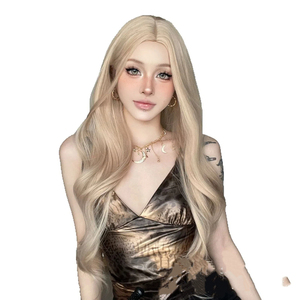 วิกผมแฟชั่นสำหรับผู้หญิง <span class=keywords><strong>ท</strong></span>รงยาวหยิกสีขาวใส <span class=keywords><strong>ท</strong></span>นความร้อนสูง เหมาะสำหรับคอสเพลย์ฮาโลวีน - Product Image 4