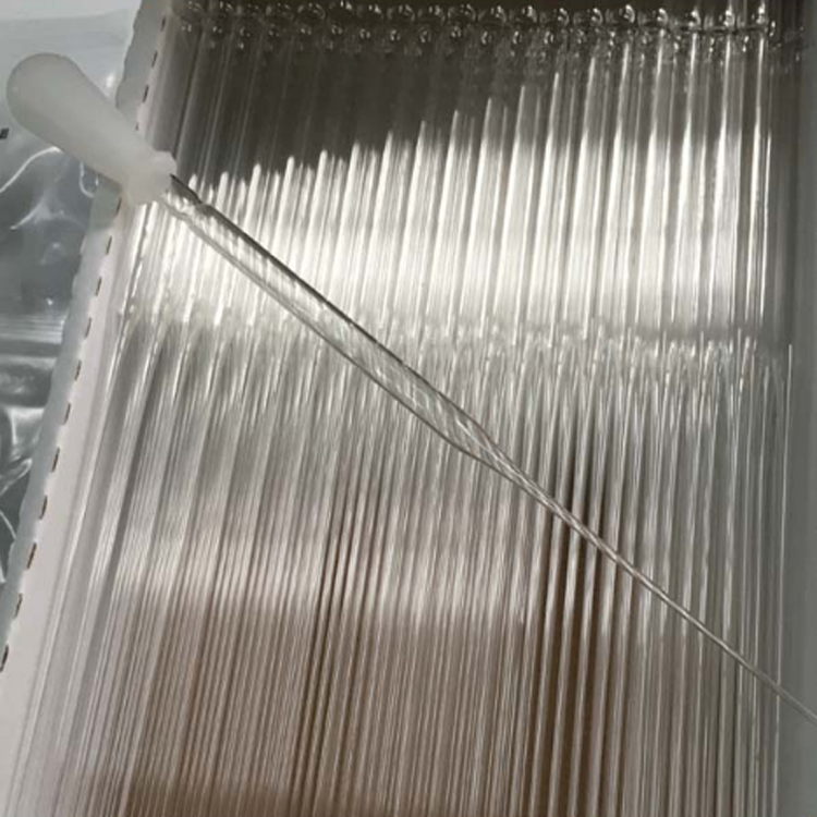 Прозрачная трубка для взятия проб из боросиликатного стекла для лабораторной химии