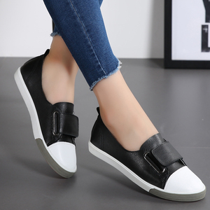 Spring Autumn Women Loafers Flats Lady Slip on White shoes Genuine Leather Casual Female Shoes - Product Image 4