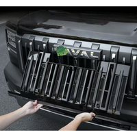Grille avant en ABS noir brillant, nouvelle version améliorée, avec filet anti-poussière, compatible avec les accessoires Haval H7 V7 2026+