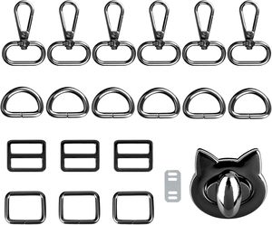 Pcs Thickened Purse Hardware For Bag Making Swivel <b>Snap</b> <b>Hooks</b> Inch And Tri Glides Slide Buckles D Rings For Purse Rectangle Buck - Product Image 1