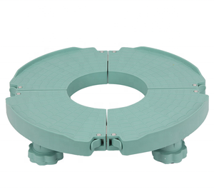 Maceta Flexible de 38-50cm de diámetro para flores, bandeja de plástico para macetas, carro para plantas, carrito con ruedas - Product Image 5