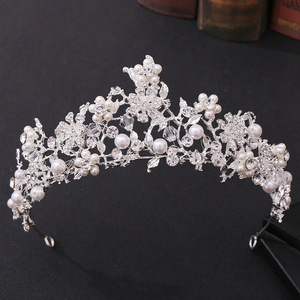 Diadème de mariée artisanal de luxe, de haute qualité, à fleurs, tendance Instagram, nouveau - Product Image 2