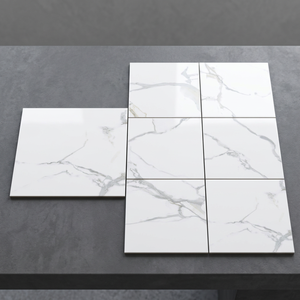 Cosmo Crema Nano Polished Marble Look Porcelain Floor Tiles Premium Export Quality 32x32 Inch - Product Image 5