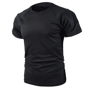 2025 Nouveau Style T-Shirt Tactique Personnalisé à Col Rond pour <span class=keywords><strong>Hommes</strong></span> Séchage Rapide – Manches Courtes pour Randonnée et Entraînement Estival - Product Image 4