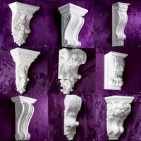 Rosace sculptée en plâtre GRG moderne à prix compétitif, respectueuse de l'environnement, pour usage extérieur en hôtellerie