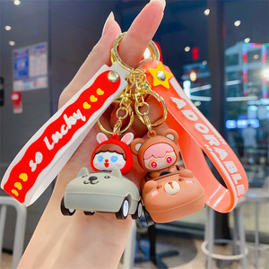 Jouets pour enfants créatifs et mignons, authentiques, tendance sur internet, voiture à tirer délicate, porte-clés, pendentif pour sac, petit cadeau en gros - Product Image 4