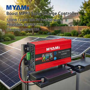 Contrôleur de charge solaire MPPT MYAMI 1200W à forte performance, réglable 48V 60V 72V, entrée PV 12-60V 30A pour la recharge de véhicules électriques - Product Image 1