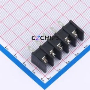 MX35H-8.25-05P-BK01-Cu-S-A Barrier Terminal Block Through hole Component THT,P=8.25mm Connector Two Sides 8.25mm 1x5P Center Pin - Product Image 1