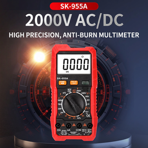 Multímetro Digital Sk-955a 1000V 20A con Rango Automático y Detección de Cable Bajo Tensión NCV - Product Image 3