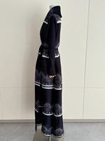 Miyake Ramadan Abaya dubaï modeste Robe Musulmane turc caftan vêtements islamiques Polyester Cardigan femmes musulmanes robe de mode